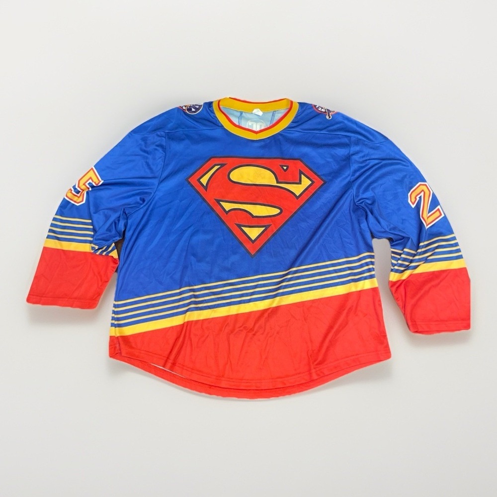 Saint Louis Blues NHL Superman DC Jersey #25 - Unisex Size Medium